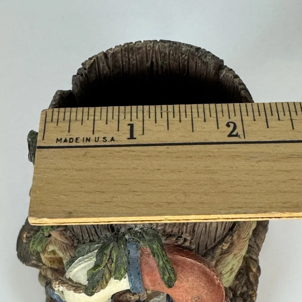 Pen Pencil Cup Holder Pier Design FIGI #22184 Resin Desk Office Seagull Rope Vtg